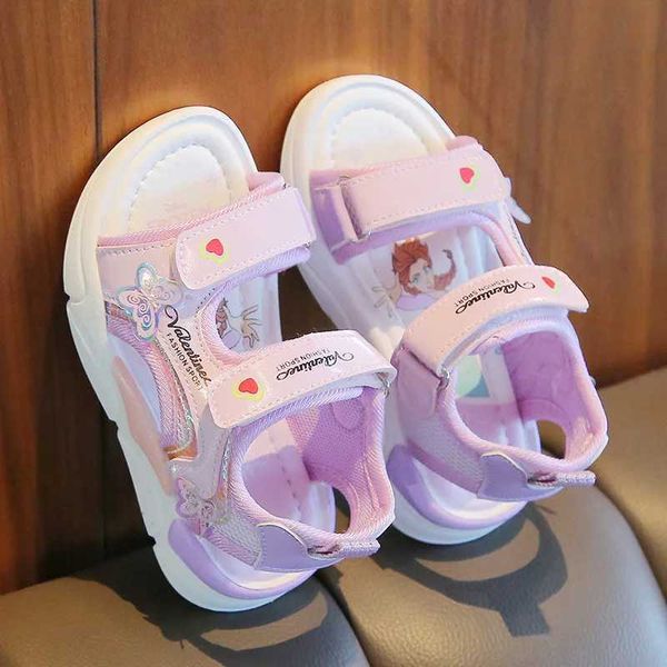 Sandas Princess Sandals Summer New Girl Shoe Soft Sole Baby Sandals Fashion Beach Shoe Flat Sandals Kid Shoe W250108