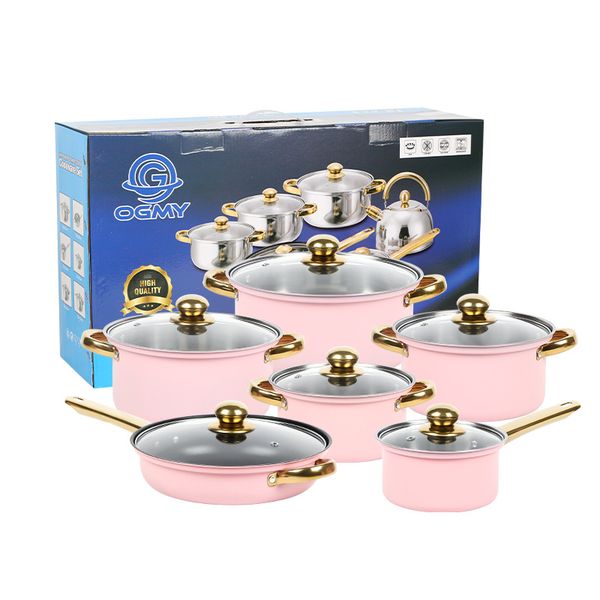 Nonstick Cookware Set, 21Pcs Pots and Pans Set with Frying & Saucepans, Perfect for Kitchen, Induction Cooktop Compatible