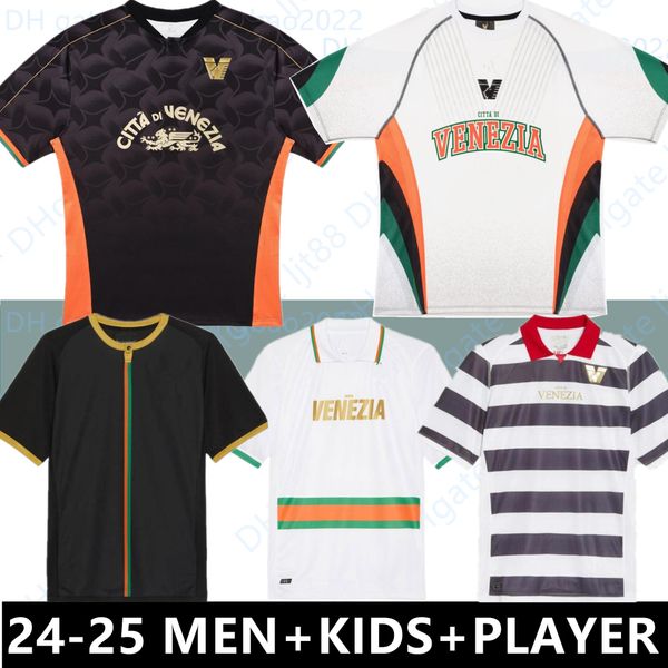 24 25 Venezia FC Soccer Jerseys golden jersey ARAMU FORTE Venice 2024 2025 BUSIO Football Shirts home away 3rd Adukt Kids Kit Uniforms beaut