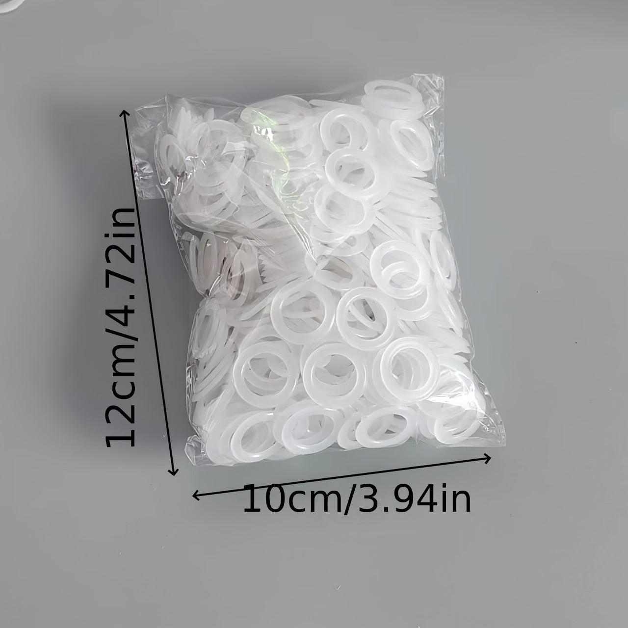 TEMU Pack Of 500 Plastic Ring Markers For Knitting & Crochet, 20mm Diameter - Crochet Bag & Accessory Craft Supplies, White