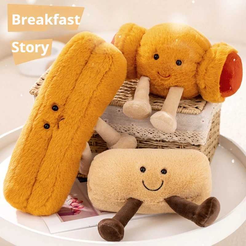 Jelly cat cute doll cartoon character pretzel cross baked bread doll food toy filling villa decoration birthday gift Christmas gift toy X250322