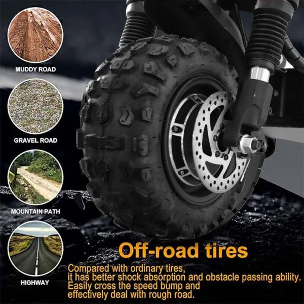 60-72V 5600W Dual Motor Electric Scooter Max Speed 95KM-H Electric Scooters Adults 11 Inch Off-road Tire scooter