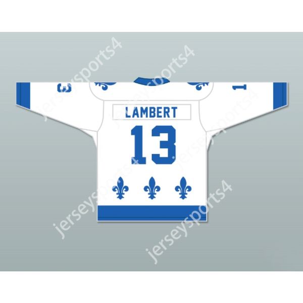 Custom PIERRE LAMBERT 13 LE NATIONAL DE QUEBEC HOCKEY JERSEY- LANCE ET COMPTE S-M-L-XL-XXL-3XL-4XL-5XL-6XL