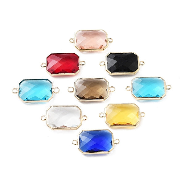 Gestellbeschichtung Messing Pflasterglas Verbinder Charms