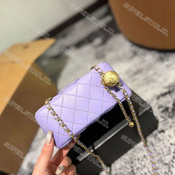 Designer Shoulder Bag Luxury Women Bags Wallet Slot Classic Chain Plaid Flap Gold Small Golden Ball The Tote Genuine Leather Diamond Lattice