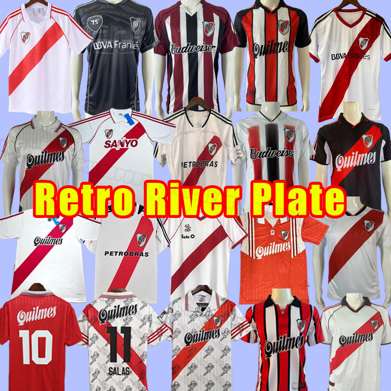 1986 1987 1995 1996 1997 river plate retro soccer jerseys Caniggia Gallego Alzamendi Norberto Alonso vintage football shirt 2000 2001 86 87 95 96 97