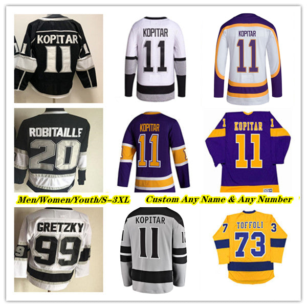 Anze Kopitar LA Hockey Jerseys Kevin Fiala Anze Kopitar Adrian Kempe Drew Doughty Trevor Moore Quinton Byfield Phillip Danault Pierre-Luc Dubois Art