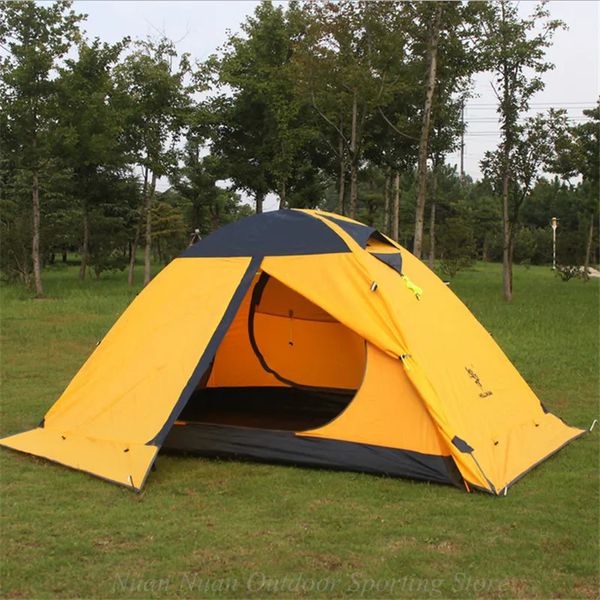 Tents and Shelters Super Light Tent Professional Waterproof Double Layer Fire Retardant Silicone Nylon Fiber Outdoor Camping Ultralight Snow