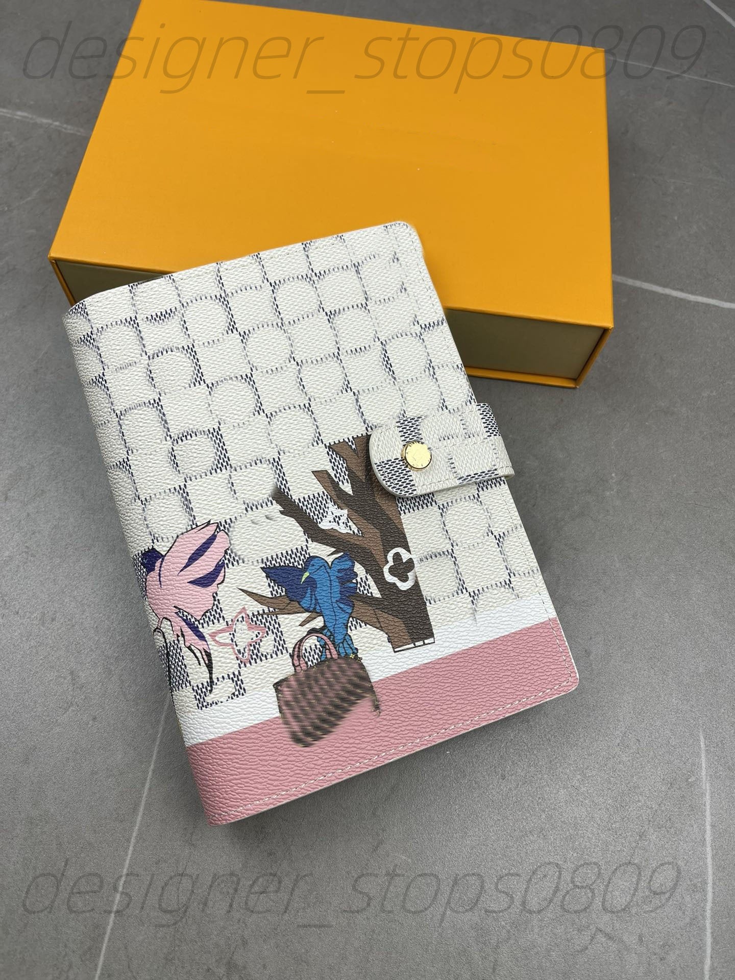 Designer Desktop Agenda Cover Clip Memo Plan Men&#039;s and Women&#039;s Notebook Diary Agenda Protective Cover Card Passport Clip Wallet Desktop No