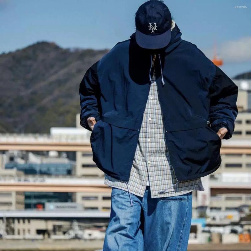 Men&#039;s Jackets Nanca24ss Y Waterproof Navigation Nylon Jaet With Hood Zipper Closure Tailored Long Sve Youth Faion Outerwear