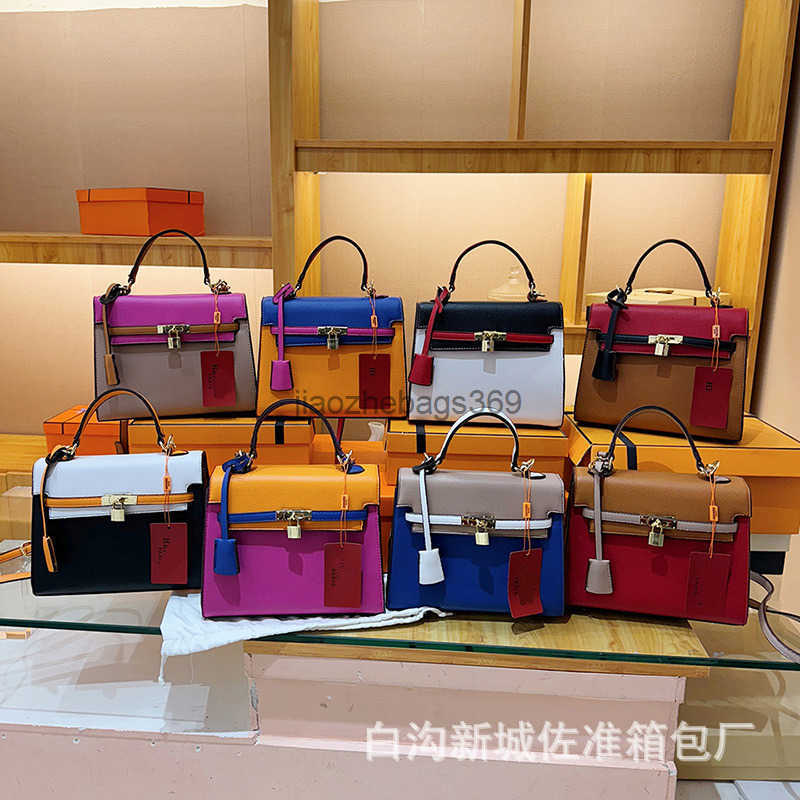 Shoulder Bags 2024 new high-end texture cross shoulder versatile Kelly bag for womens fashion temperament versatile handbag Z250218