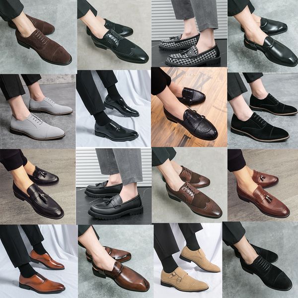 Luxury Men Loafers Tassels Soft Moccasins Office formal shoes High Quality Mens Shoes Casual Leather Driving Flats Size 38-46