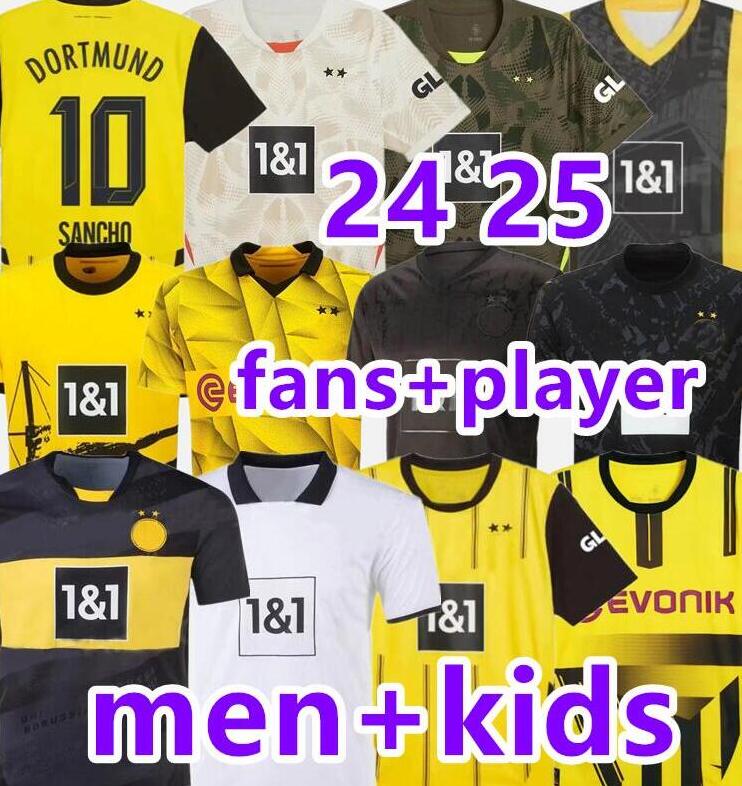 24 25 Dortmund jerseys camiseta de Borussia bvb HALLER REUS SANCHO ADEYEMI 2023 2024 2025 football shirts mens kids kits sets maillot borussia dortm