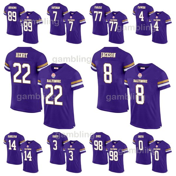 2025 Derrick 8 Lamar Jcakson Football Jersey 52 R.Lewis Mens-Womens-Youth Customized Any Name Number Jerseys Wear