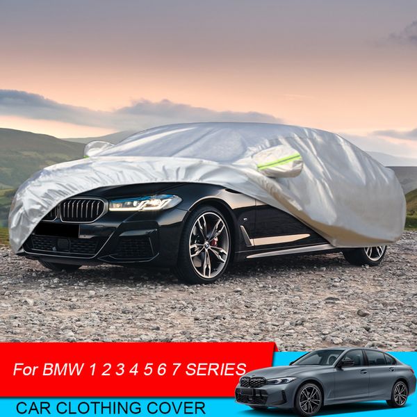 For BMW 1 2 3 4 5 6 7 Series Hatchback F40 F44 Coupe Touring G20 G21 G22 G30 G31 G32 GT G11 Car Cover Polyester Sunshade Dust