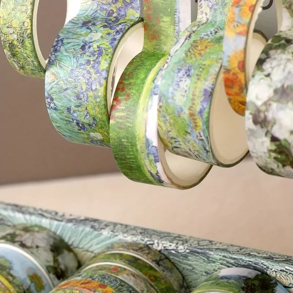 Vintage Style Washi Tape Set, 25-Roll Pack - Decorative adhesive tape for scrapbooking, journaling and crafts, assorted patterns