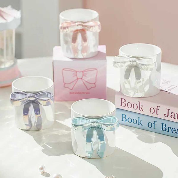 Colorful Coffee Mug Ceramics 350ML Large Capacity Breakfast Oatmeal Milk Tea Cup Microwave Safe Coffee MugC241217