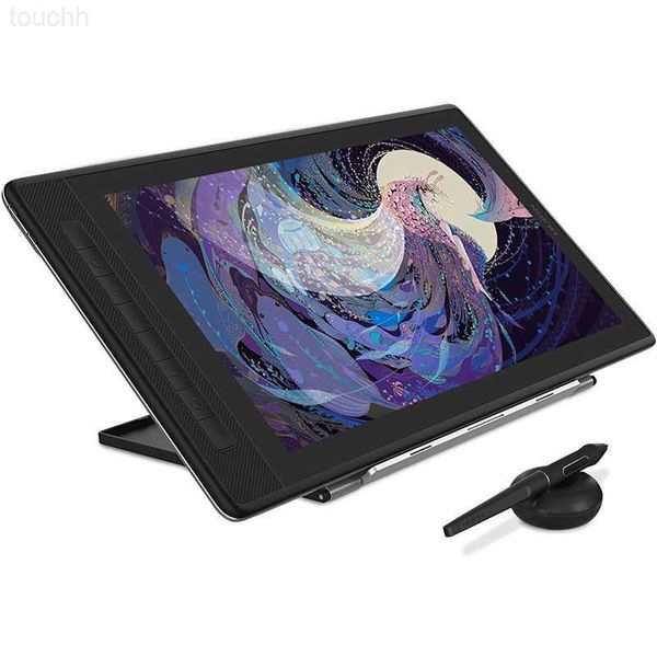 Graphics Tablets Pens HUION KAMVAS Pro 16 2.5K QHD Drawing Tablet with Screen QLED Full-Laminated Graphics Tablet with Battery-Free Pen 15.6