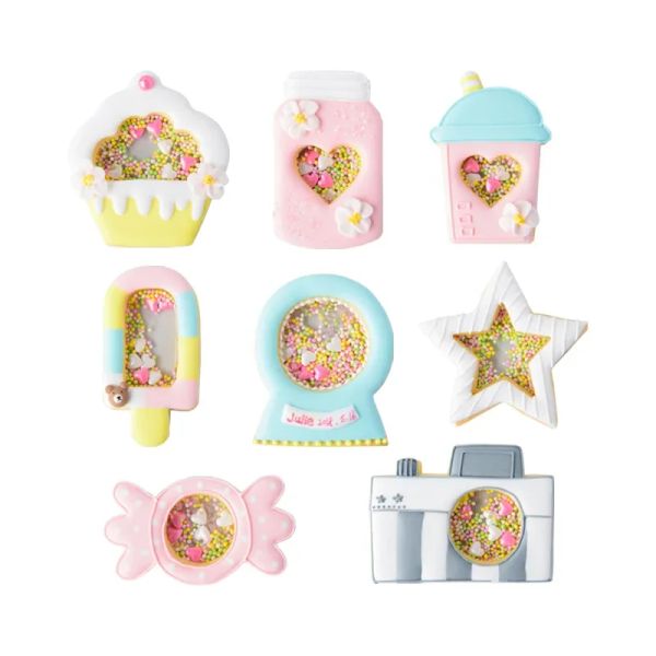Globe Icecream Cute Snow Shaker Cookie Cutter Biscuit Mould For 2024 Christmas Cake Decorating In Plastic