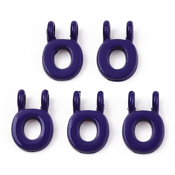 Placage de crémaillère en alliage peint par pulvérisation Pendentifs à 2 boucle