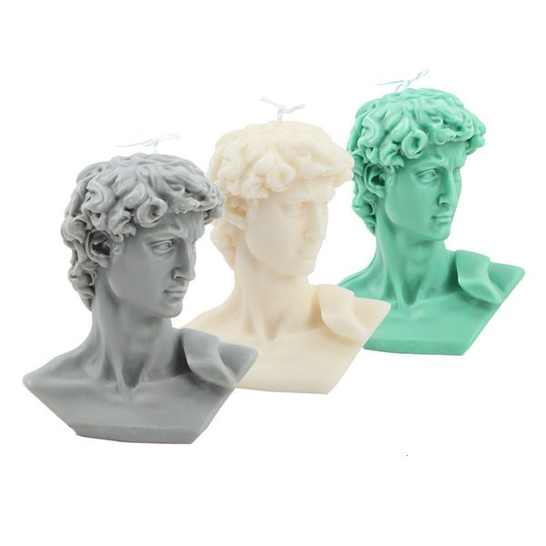 Greek Davidian Head Aromatherapy Candles Human Body Sculptures Home Atmosphere Decorations Fragrance Expansion Ornaments Handheld Gifts