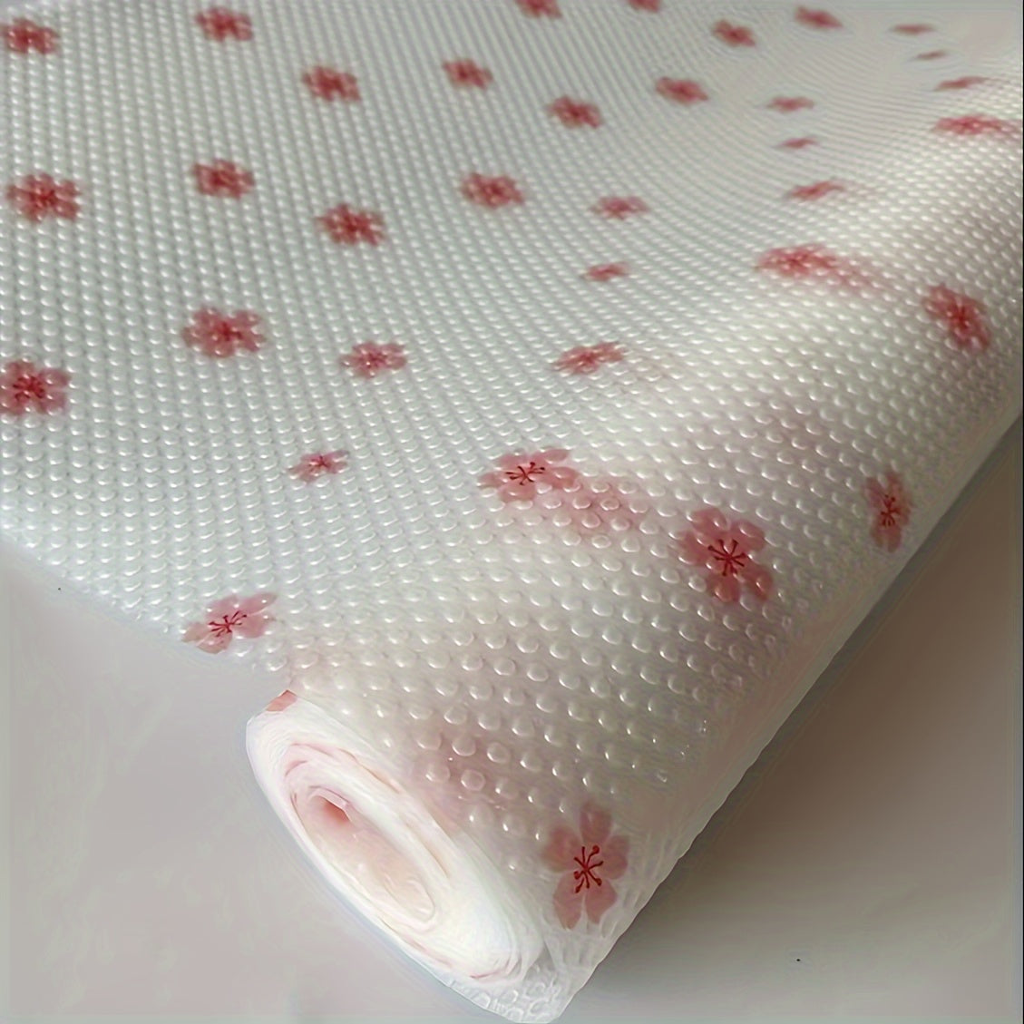 TEMU Cherry Shelf Liners - 4pcs, Washable & Cuttable Refrigerator Mats, Waterproof & Oil-proof, Non-slip Fridge Liner Pads For Freezers, Glass