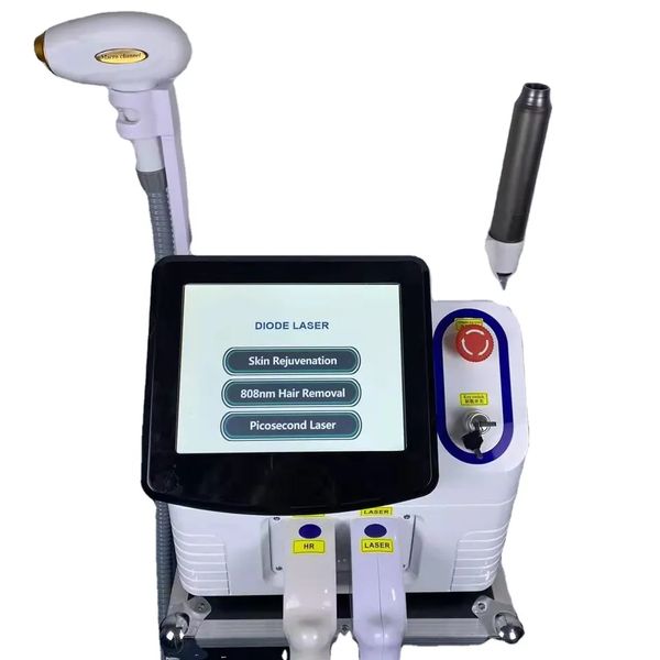 Health and Beauty 808 1064 755nm hair removal Portable diode laser pico second 2 in 1 painless nd yag laser diodo 3 waves hair tattoo remova