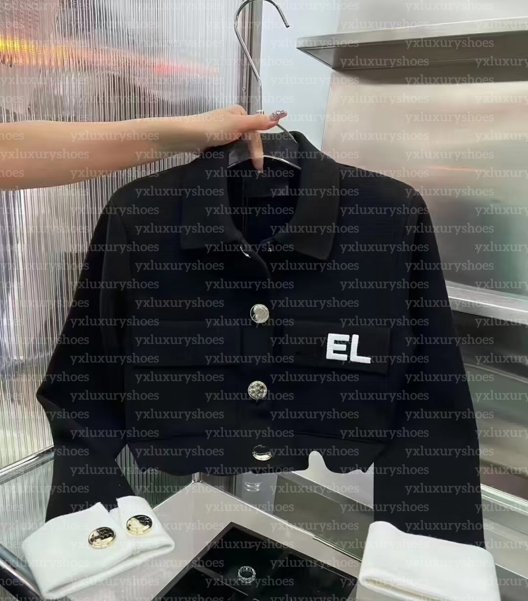 2025 Paris designer spring new women&#039;s fashion luxury small coat round collar printed letter logo girls jacket classic long-sleeved outdoor cas