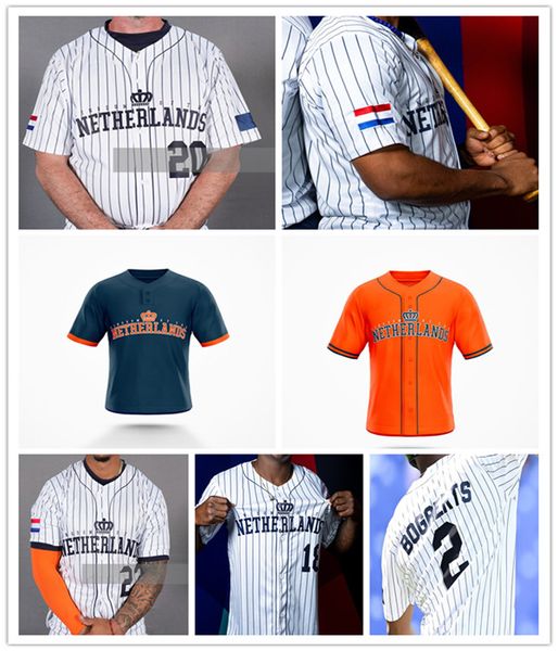 2023 Team Netherlands Baseball Jersey Xander Bogaerts Jurickson Profar Chadwick Tromp Jonathan Schoop Didi Gregorius Roger Bernadina Andrelt