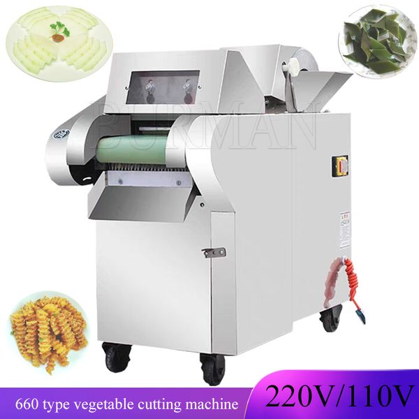 Electric Vegetable Cutter Commercial Multifunctional Stainless Steel Canteen Potato Slice