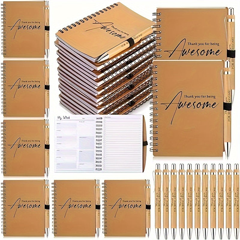 TEMU Employee Appreciation Gift Weekly To Do List Notepad Spiral Notebook Thank You Pens Bulk Inspirational Weekly Planner Thank You Gift For Teacher