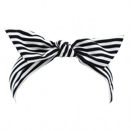 Ib Fashion Hair Černá pruhovaná čelenka