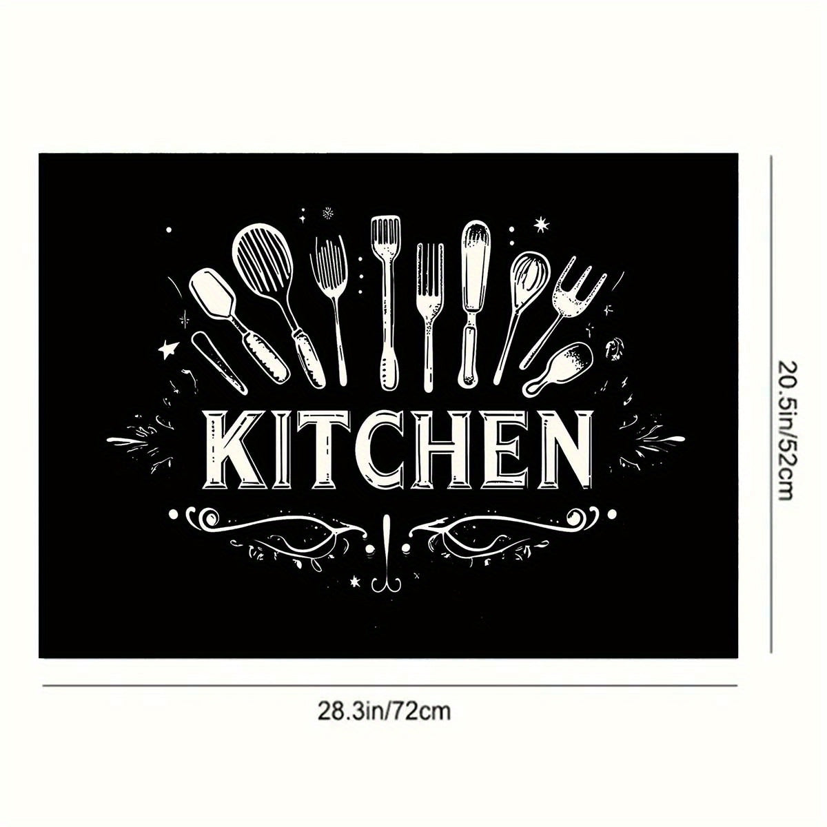 TEMU 1pc Kitchen Utensils With Sparkles Rubber Stove Cover Protector, Festive Vinyl Stove Cover For Oven & Microwave, 28.3 X 20.5 Inch, Perfect For