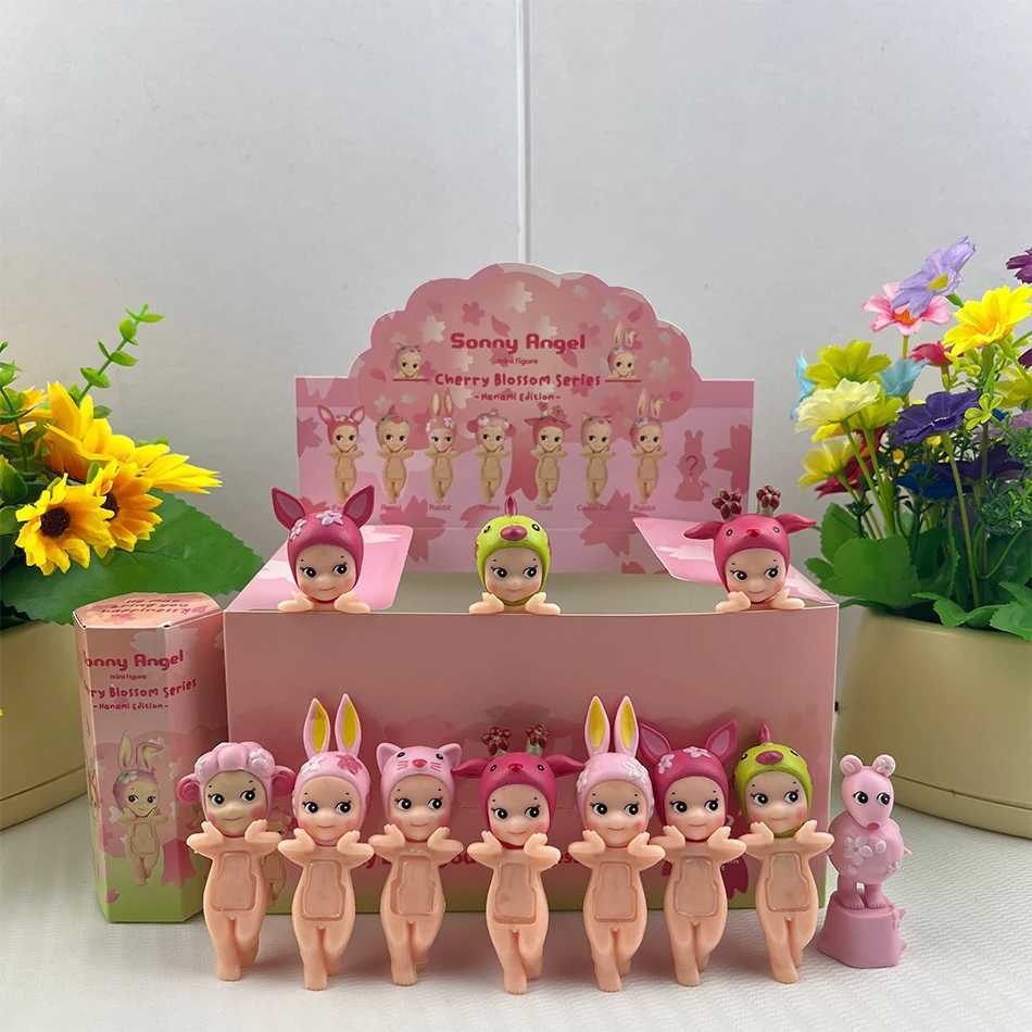 Cherry Blossom S Angel Blind Box Standing Sakura Rabbit Surprise Tideplay Toy Doll Handmade Mascot Gift Mystery Boxes XJ250616