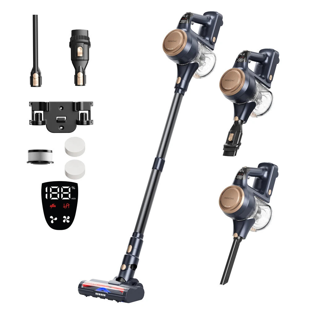 [EU Direct] Proscenic P11 Lite Cordless Vacuum Cleaner 40kPa Powerful Vacuum Cleaners for Home with LED Display,Up to 50