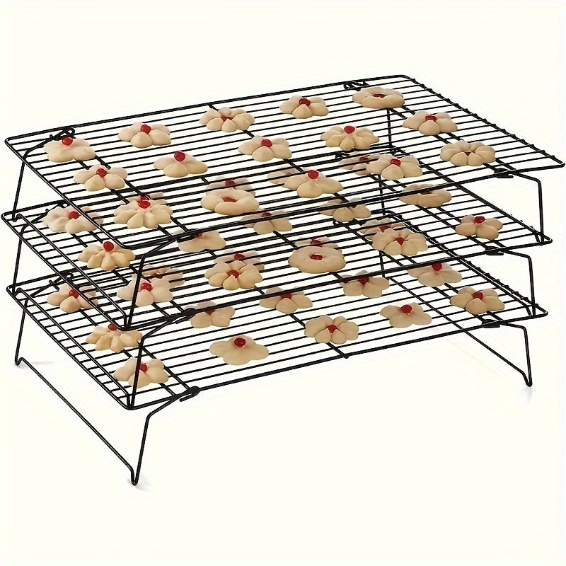 TEMU 3pcs, Cooling Rack, Foldable Stackable Bakery Cooling Racks, Baking Tools, Kitchen Gadgets, Kitchen Accessories, Father's Day Gift Father Gift