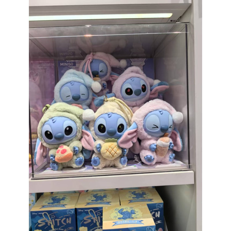 Stitch Eats Something Before Sleeping Vinyl Blind Box Cute Stitch Doll Toys Anime Figures Collect Ornaments Kids Gifts