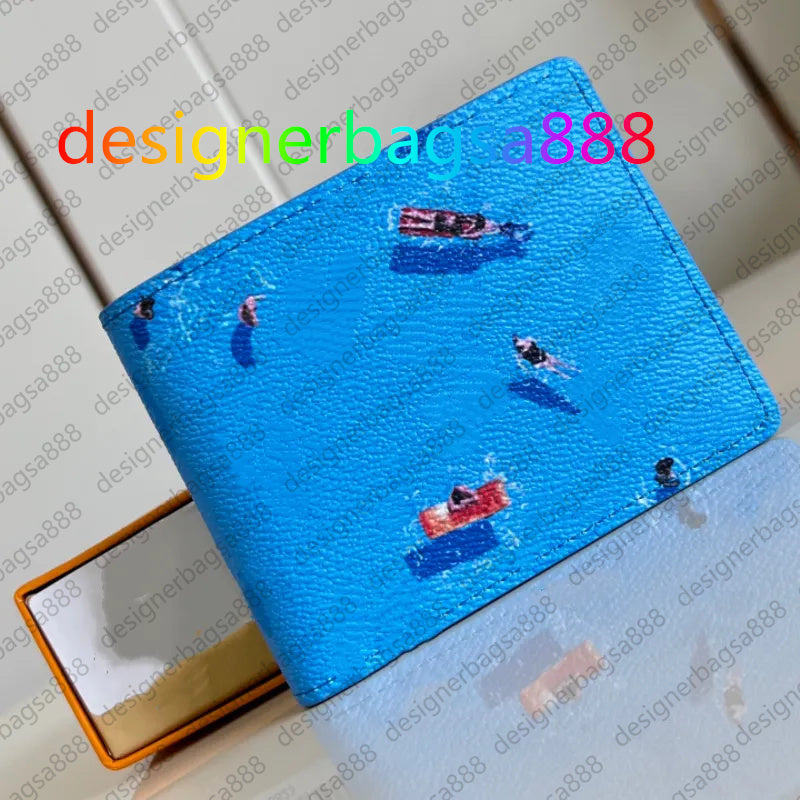 Top Designer mens wallet luxury wallet card holder women pocket organizer top mirror quality Travel wallets passport Three colors fashion bag 14881