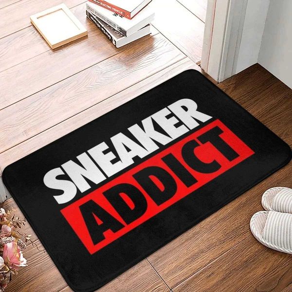 Sneaker Addict Box Welcome Entrance Doormat Decor Playroom Hallway Balcony Runners Rugs Living Room Carpet Non-slip Floor MatXJ241211