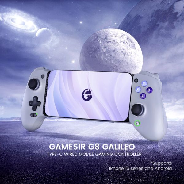 G8 Gamesir Galileo Type-C Gamepad Mobile Phone Controller With Hall Effect Stick For Iphone 15 Android PS Remote Play Cloud Game S