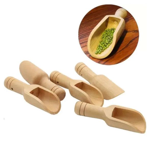 Powder Salt Wooden Bath Detergent Spoon Candy Laundry Tea Coffee Spoons Eco Friendly Wood Mini Scoops Latest C0612b12 s