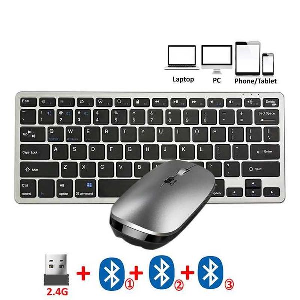 JOMAA 2.4G +wireless connections Keyboard and Mouse Combo Multimedia Wireless Keyboard and Ergonomic Mouse Set for iPad Desktop PC Laptop X2