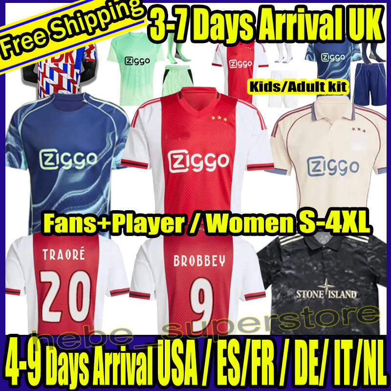 S-4XL 25 26 BROBBEY 125th Anniversary Soccer Jerseys Kids Kit 2025 2026 BERGWIJN Home Away 3rd Fourth Football Shirts AKPOM TAYLOR CRUYFF BERGHUIS