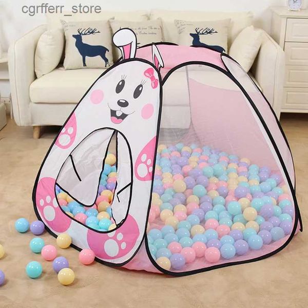 Toy Tents Portable Play Kids Tent Animal Dog Panda Elephant Rabbit tent Children Indoor Outdoor Ocean Ball game tent Castle Room House toy L