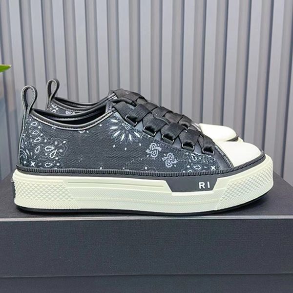 Sapatos casuais og am stars Court Court Low Designer Shoes Core preto branco azul azul cinza cinza