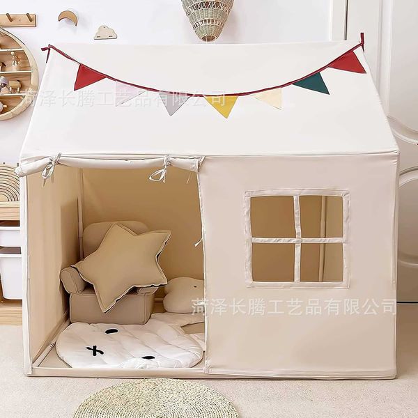Toy Tents Childrens Tent Indoor Game House Nordic Style Mobile Small House Castle Villa Toy Gift H240829