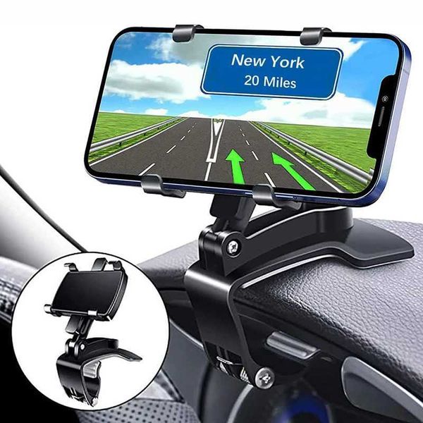Car phone holder dashboard 360 degree rotating multifunctional car phone holder suitable for 3-7 inch smartphone holders CL240904