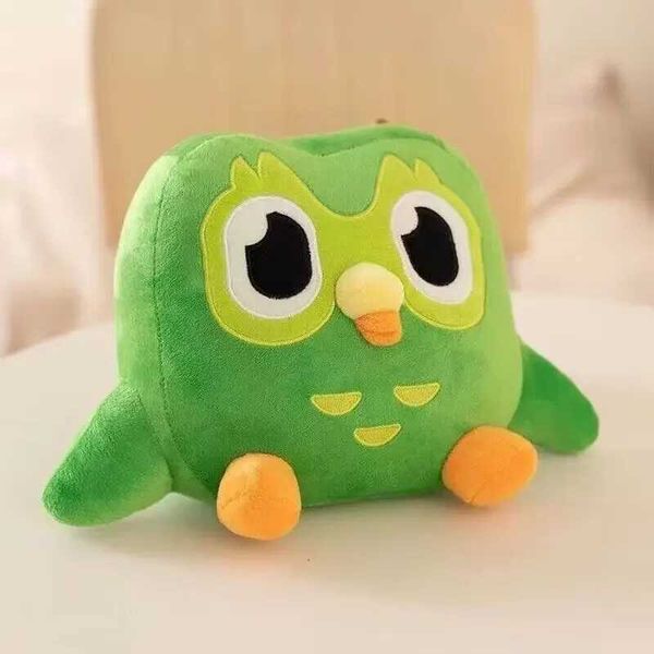 Plush Dolls 25cm Green Duolingo Owl Plush Toy Hot Sale Cartoon Anime Owl Doll Soft Stuffed Animal Toy Birthday Gift Home Decro z241114
