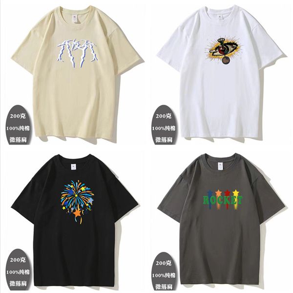 Designer Man T-Shirt Couples Tees Men&#039;s Fashion Printed Cotton T Shirts Street Style Loose Tops Luxurys Clothes Outdoor Wear Short Slee