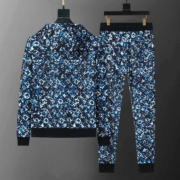 Men Sportswear Set Brand Mens Tracksuit Sporting Clothing Duas peças Jaqueta de manga longa + calça masculina casual Treno X2411261